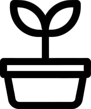 vector illustration of plant icon