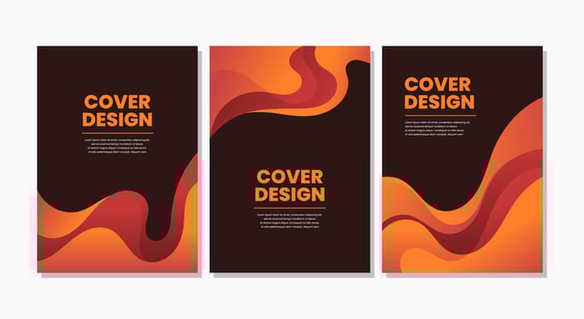 abstract cover design collection vector