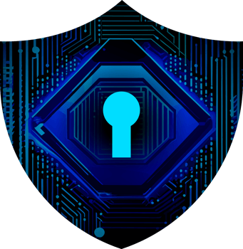 Modern Technology Shield Cybersecurity Crop-out png