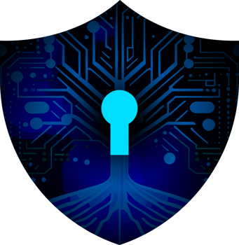 Modern Technology Shield Cybersecurity Crop-out png