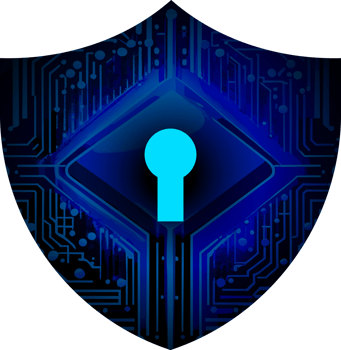 Modern Technology Shield Cybersecurity Crop-out png