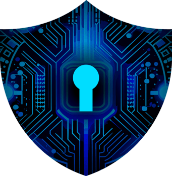 Modern Technology Shield Cybersecurity Crop-out png
