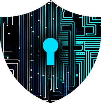 Modern Technology Shield Cybersecurity Crop-out png