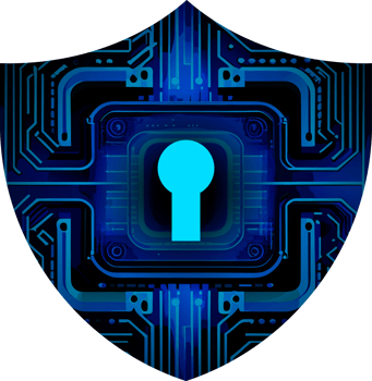 Modern Technology Shield Cybersecurity Crop-out png