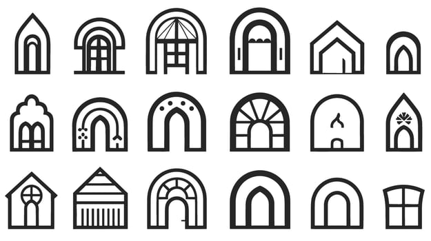 Windows of Opportunity Unlocking Possibilities with Our Captivating Logo Designs vector