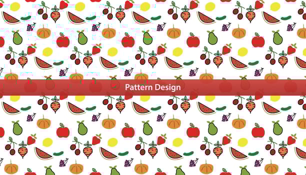 Vegetables seamless pattern design set Pro Vector .