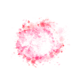 Abstract red watercolor liquid ink splashes hand drawn png