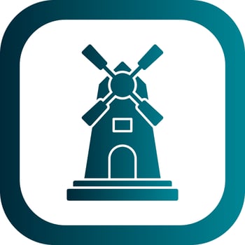 Windmill Vector Icon Design
