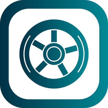 Wheel Vector Icon Design