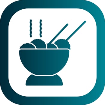 Meatballs Vector Icon Design