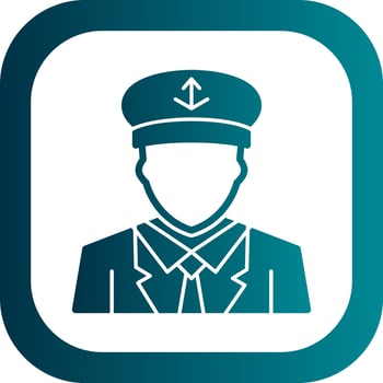 Captain Vector Icon Design