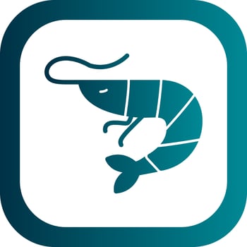 Shrimp Vector Icon Design