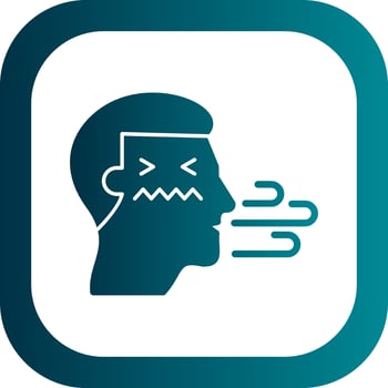 Bad breath Vector Icon Design