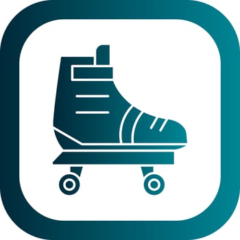 Roller skate Vector Icon Design