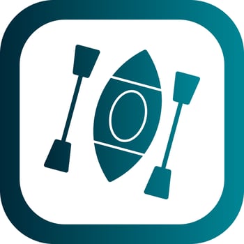Kayak Vector Icon Design
