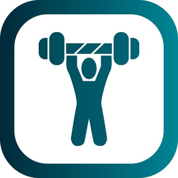 Weightlifting Vector Icon Design