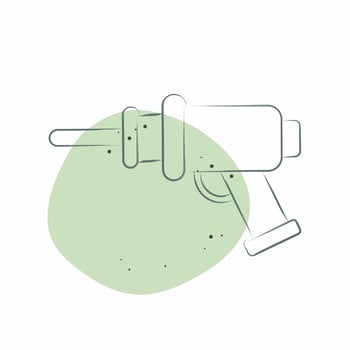 Icon Drill. related to Orthopedic symbol. Color Spot Style. simple design editable. simple illustration vector