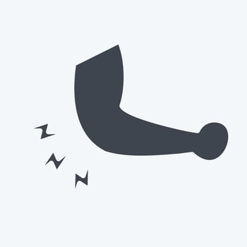 Icon Elbow. related to Orthopedic symbol. glyph style. simple design editable. simple illustration vector
