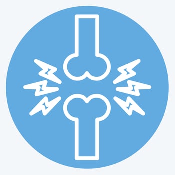 Icon Joint. related to Orthopedic symbol. blue eyes style. simple design editable. simple illustration vector