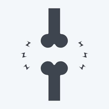 Icon Joint. related to Orthopedic symbol. glyph style. simple design editable. simple illustration vector
