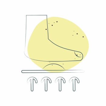 Icon Orthotics. related to Orthopedic symbol. Color Spot Style. simple design editable. simple illustration vector