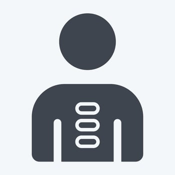 Icon Posture. related to Orthopedic symbol. glyph style. simple design editable. simple illustration vector