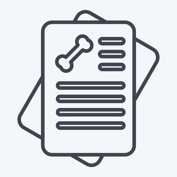 Icon Report. related to Orthopedic symbol. line style. simple design editable. simple illustration vector