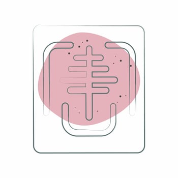 Icon X Ray. related to Orthopedic symbol. Color Spot Style. simple design editable. simple illustration vector