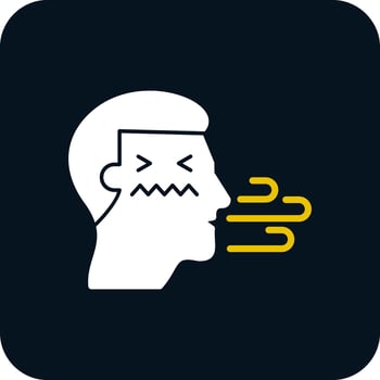 Bad breath Vector Icon Design