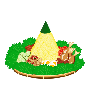 Complete rice cone png