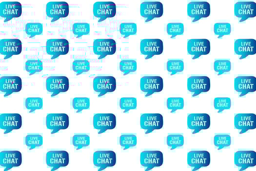 Abstract Live Chat Pattern Background vector