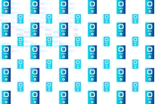 Abstract MP4 Player Pattern Background vector