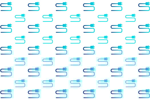 Abstract Power Socket Pattern Background vector