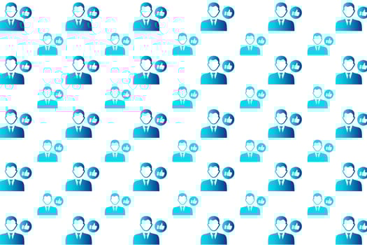 Abstract Recommendation Pattern Background vector