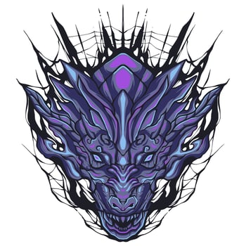 Dragon illustration art vector