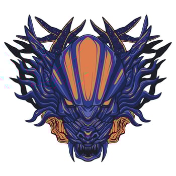 Dragon illustration art vector