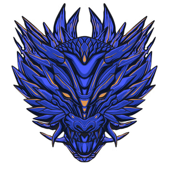 Dragon illustration art vector