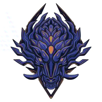 Dragon illustration art vector