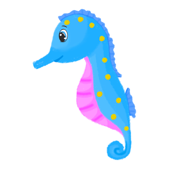 Seahorse in the sea png
