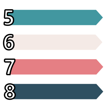 Infographic List Number Sequence png