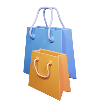 3d Shopping Bag Icon Illustration png