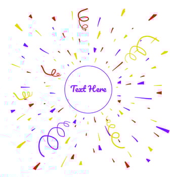 Colorful Flying Confetti Background vector