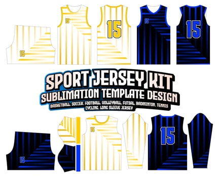 Stripes Geometric Line Jersey Design Sportswear Background vector