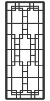 Traditional Japan Korea China ornament frame pattern. Asian door window antique. png