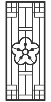 Traditional Japan Korea China ornament frame pattern. Asian door window antique. png