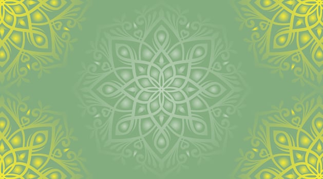 simple background, decorative mandala ornament vector