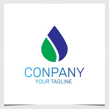 water drop logo premium elegant template vector eps 10