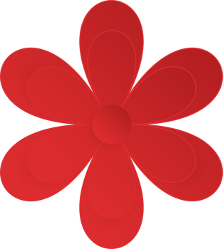 Flower, Element of floral paper cut. Paper cut of flower shape and spring symbol. png