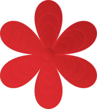 Flower, Element of floral paper cut. Paper cut of flower shape and spring symbol. png