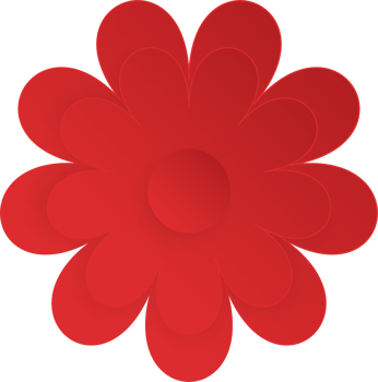Flower, Element of floral paper cut. Paper cut of flower shape and spring symbol. png